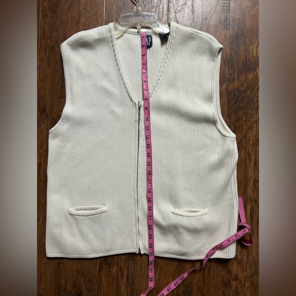 Gap white cream Vest Cotton - Picture 10 of 10